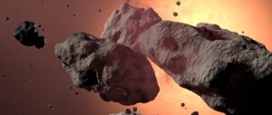 asteroids, meteors, rocks